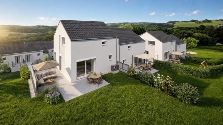 Ziegelmassiv-Doppelhaushälfte | nachhaltiges Energiekonzept | Eigengarten, Keller & Garage