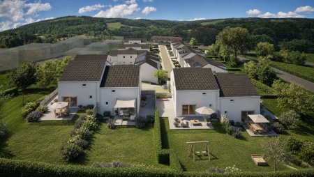 Niedrigenergie-Ziegelmassiv-Doppelhaushälfte mit Wienerwaldblick
