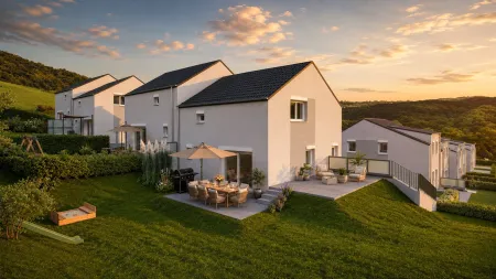 Wohnen mit Wienerwaldblick - Exklusive Doppelhaushälfte mit Eigengarten, Keller & Garage