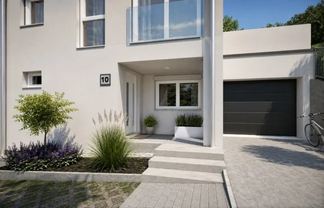 Wohnen mit Wienerwaldblick - Exklusive Doppelhaushälfte mit Eigengarten, Keller & Garage - Bild