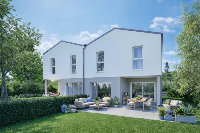 Ziegelmassive Doppelhaushälfte | 4 Zimmer | 298 m² Eigengrund, Terrasse & 2 Parkplätzen | PV-Anlage & Luftwärmepumpe - Titelbild