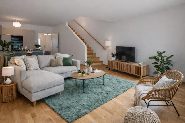 Hochwertiges Reihenhaus (Ziegelmassivbau) mit 4,5 Zimmern, Eigengarten, Dachterrasse, Keller u. Garagenplatz, provisionsfrei! - Titelbild