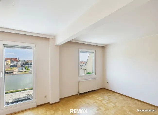 Helle 2-Zi.-DG-Wohnung in 1140 Wien mit 2 Terrassen (Ost & West) nahe Schönbrunn - Bild