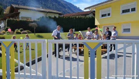 Parkplätz mal anders genützt - mit Nachbarn und Freunde den Tag genißen