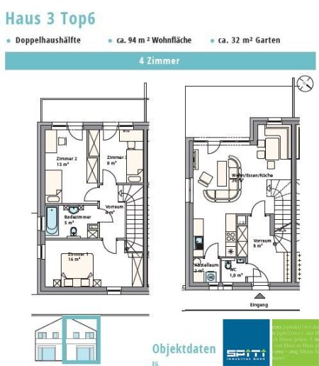 Neubauprojekt: Doppelhaushälfte in Autal, Nähe der Landeshauptstadt Graz