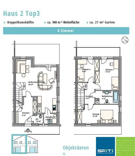 Doppelhaushälfte in Autal, Nähe der Landeshauptstadt Graz - Bild
