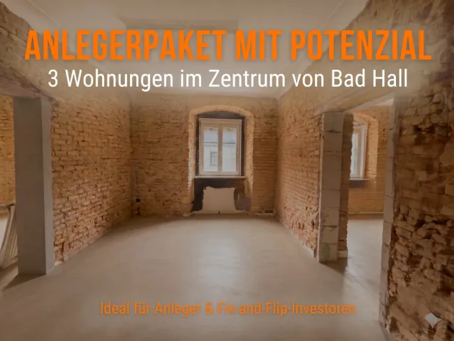 Investorenpaket & Chance im Zentrum von Bad Hall: Potenzial für Anleger und Fix & Flip - Titelbild