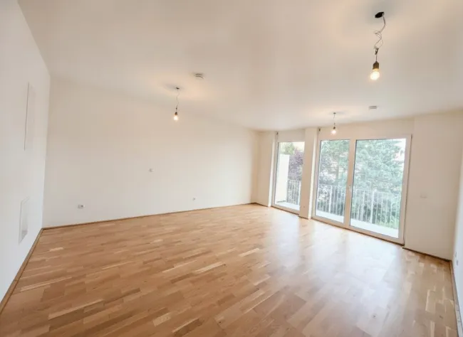 Alles nah, alles neu: Erstbezug einer komfortablen 1-Zimmer-Wohnung mit Balkon in Eggenberg - Bild