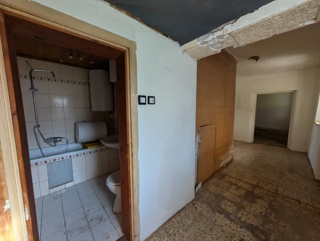 Flur mit Zugang ins Badezimmer