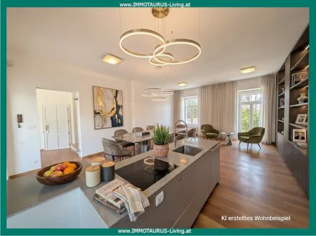 Penthouse mit Kamin & 5 Terrassen sowie Carport in St. Peter – 181 m² Lebensqualität auf zwei Ebenen!