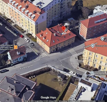 Projektliegenschaft mit Neubaupotenzial – Blockrandbebauung gemäß STEK Körblergasse 35–37, 8010 Graz