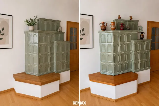 Kachelofen - Wohnzimmer - EG