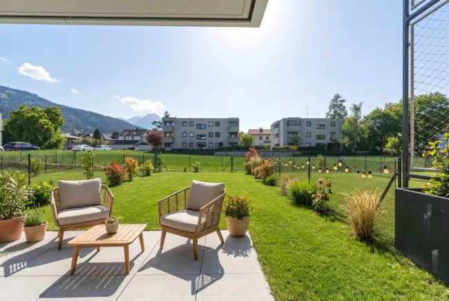 "Quality Living in Amras" Top 03 | Kompakte 2-Zimmer-Gartenwohnung - Titelbild