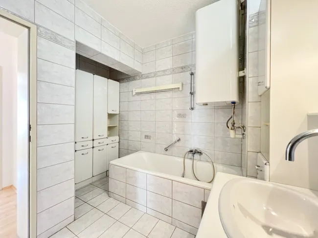 Innenliegendes Badezimmer