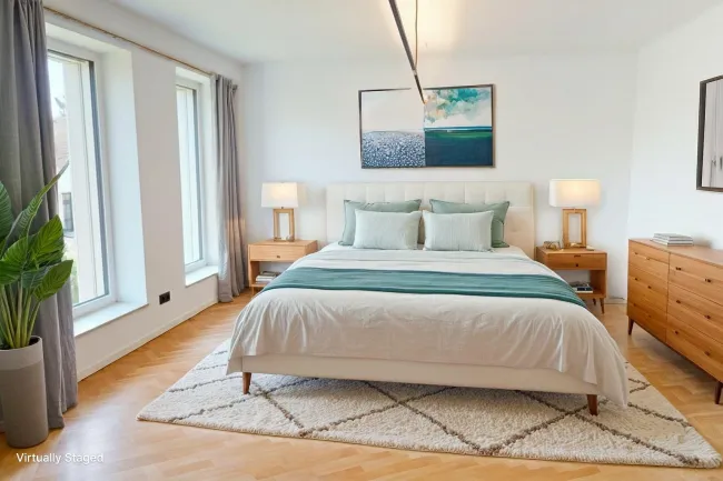 Schlafzimmer 2 OG rechts (Einrichtungsvorschlag)