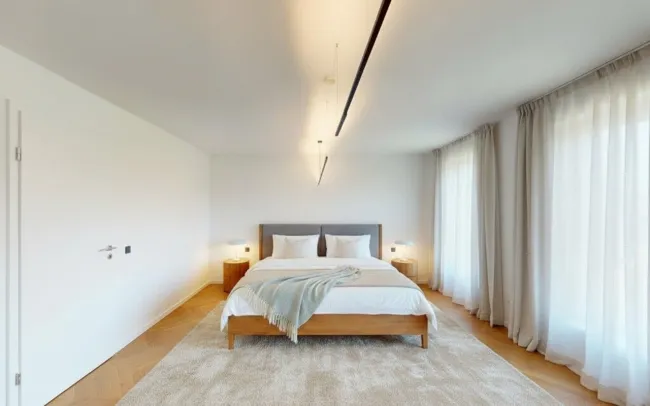 Schlafzimmer 1 OG links (Einrichtungsvorschlag)