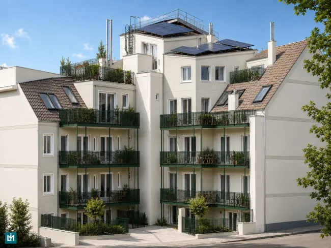 Ruhe im städtischen Treiben: 12 hochwertige Erstbezug-Mietwohnungen in generalsaniertem Jahrhundertwendehaus - Bild