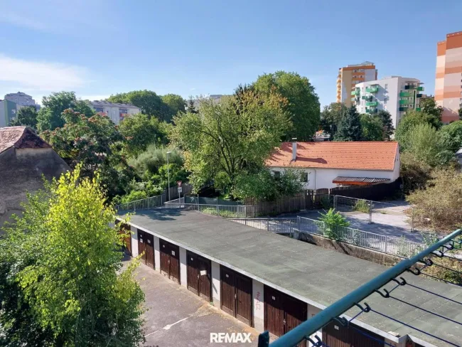 Blick vom Balkon