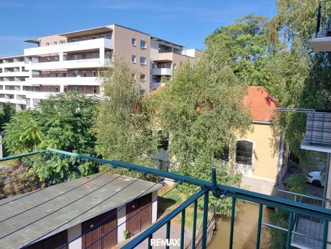 Blick vom Balkon