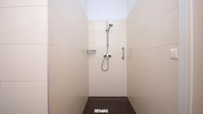 ...geräumiger Walk-in Dusche