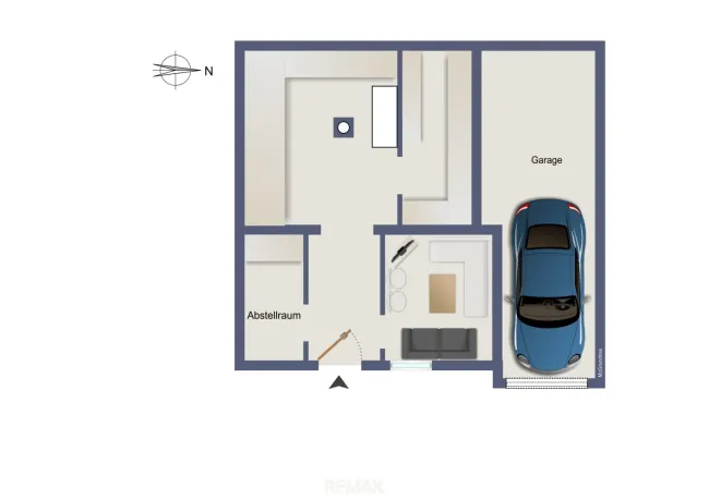 Plan Unausgebautes Untergeschoss (Keller)