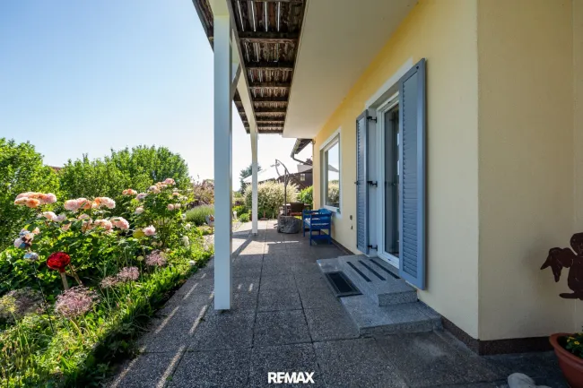 Zugang Haus Terrasse