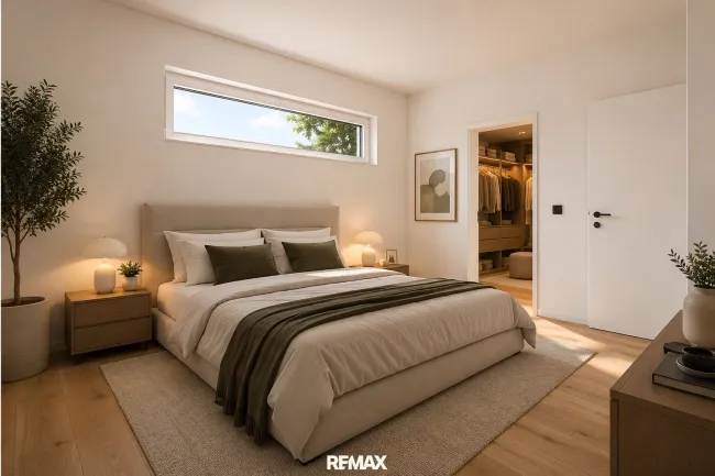 Schlafzimmer OG Einrichtungsbeispiel