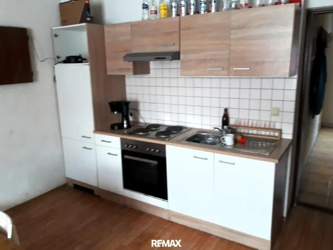Küche in Werkstattwohnung