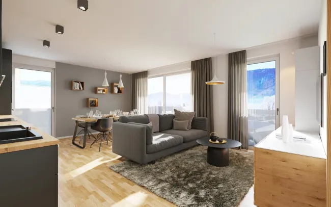 Projekt Dorfkristall: Moderne 3-Zimmer Wohnungen in zentraler Lage - Bild