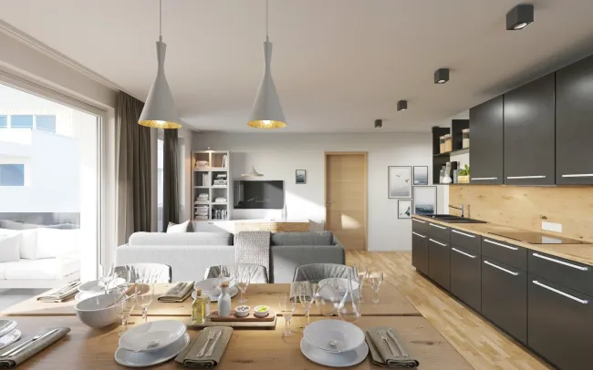Projekt Dorfkristall: Moderne 3-Zimmer Wohnungen in zentraler Lage - Bild