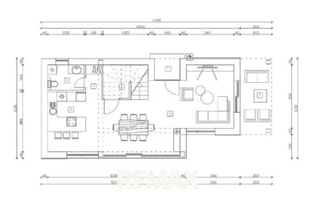 Plan Erdgeschoss_Haus 1 Entwurf