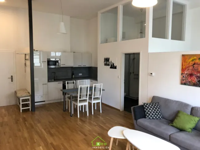 Top Lage - 46m² "City Appartment" mit Loftcharakter, möbliert - Titelbild