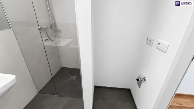 Badezimmer, Waschmaschinenanschluss