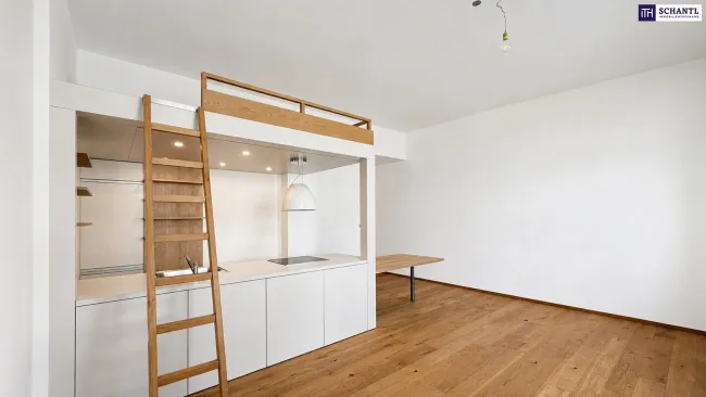 Einzelwohnraum, integriertes Bett