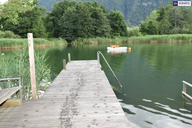 ++EXKLUSIVE ca. 92m² EIGENTUMSWOHNUNG am OSSIACHER SEE++mit PRIVATEM SEEZUGANG++ PANORAMABLICK auf die GERLITZEN++ZWEITWOHNSITZ ALS WERTANLAGE++ - Bild