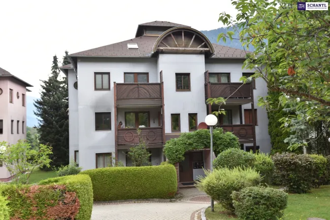 ++EXKLUSIVE ca. 92m² EIGENTUMSWOHNUNG am OSSIACHER SEE++mit PRIVATEM SEEZUGANG++ PANORAMABLICK auf die GERLITZEN++ZWEITWOHNSITZ ALS WERTANLAGE++ - Bild