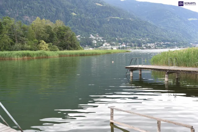 ++EXKLUSIVE ca. 92m² EIGENTUMSWOHNUNG am OSSIACHER SEE++mit PRIVATEM SEEZUGANG++ PANORAMABLICK auf die GERLITZEN++ZWEITWOHNSITZ ALS WERTANLAGE++ - Titelbild