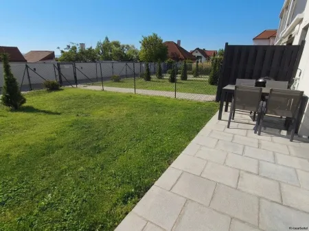 Ca. 64 m² Wohnung mit ca. 107 m² Eigengarten & Klimaanlage - Perfekt als Haupt- od. Zweitwohnsitz - Lebensqualität zwischen See und Reben