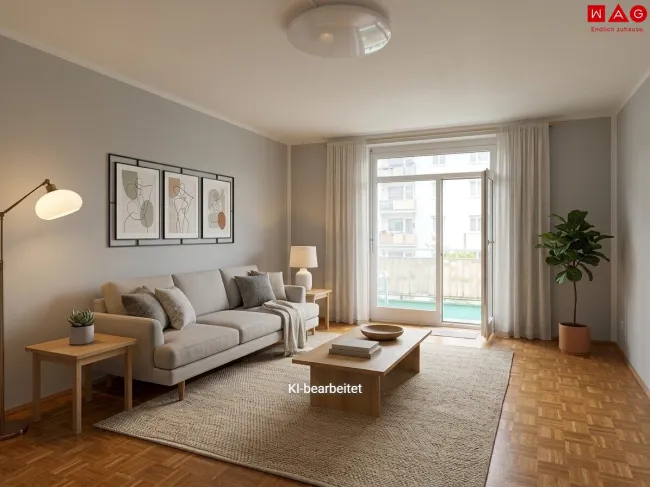 Wohnzimmer Beispiel KI