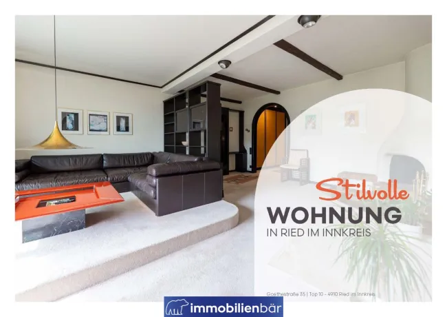 Stilvolle, edle 3-4 Zimmerwohnung im obersten Stock - Lift, Kamin, Loggia, Tiefgarage, großer Kellerraum - Titelbild