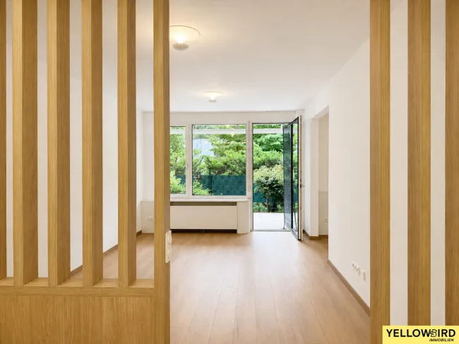 Exklusiv sanierte 2-Zimmer-Wohnung inkl. Stellplatz mit großzügiger Südterrasse in ruhiger Grünlage von Klosterneuburg - Bild