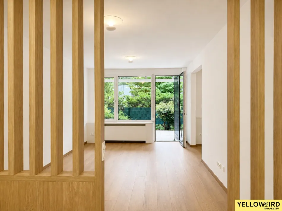 Exklusiv sanierte 2-Zimmer-Wohnung inkl. Stellplatz mit großzügiger Südterrasse in ruhiger Grünlage von Klosterneuburg - Bild