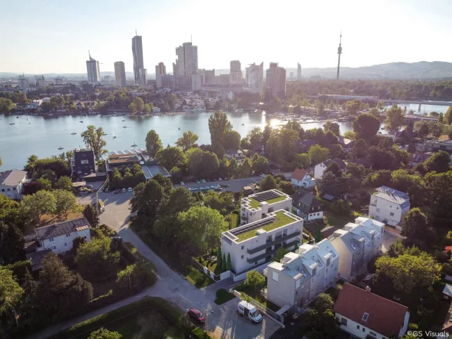 Exklusive Erstbezugswohnung mit Balkon an der Alten Donau - Bild
