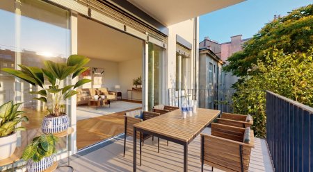 14 m² Balkon - virtuelles staging