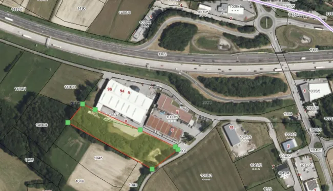 Top-Betriebsgrundstück mit ca. 10.500 m² direkt an der A1 Autobahnabfahrt Altlengbach - Bild