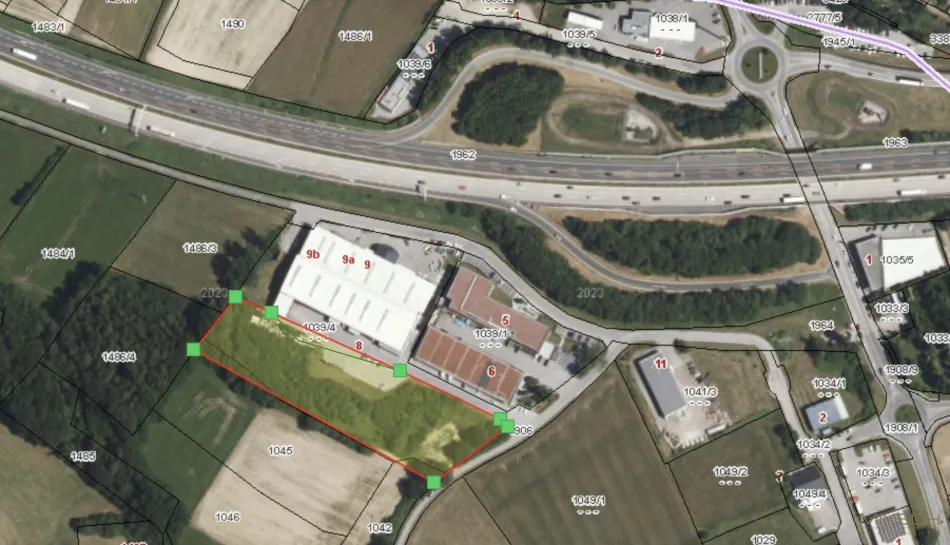 Top-Betriebsgrundstück mit ca. 10.500 m² direkt an der A1 Autobahnabfahrt Altlengbach - Bild