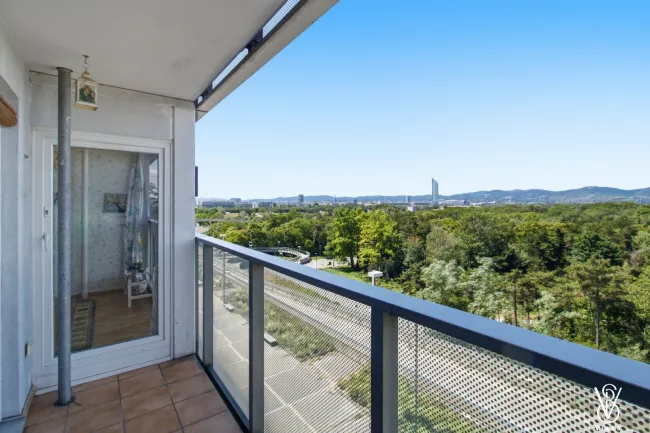 Am Donaupark: Helle 3-/4-Zimmer-Wohnung mit Fernblick, alles fußläufig erreichbar - Bild