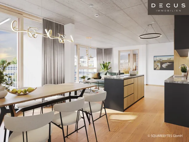 HELLE 2 ZIMMER |GROSSER BALKON | UNIKAT FÜR FREIGEISTER | ANLEGER | BF 14B | VILLAGE IM DRITTEN | FERTIGSTELLUNG 2027 - Titelbild