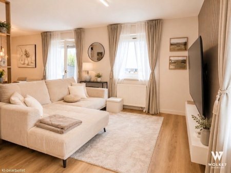 Ruheidylle nahe der Burg Liechtenstein - Stilvoll renovierte Doppelhaushälfte mit Garten, Pool, Sauna & Photovoltaik