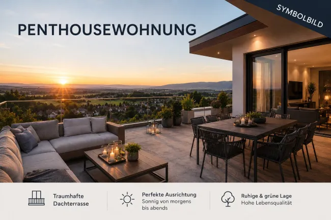 PENTHOUSE sucht Nachmieter - schnell Termin vereinbaren - Titelbild